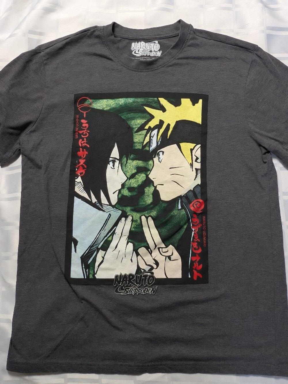 NARUTO SHIPPUDEN SIZE MEDIUM SHORT SLEEVE SHIRT ANIME CARTOON CHARACTER WEAR